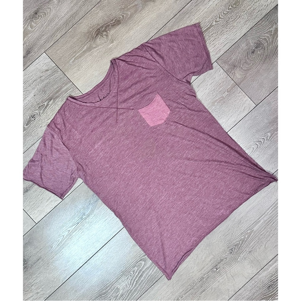 U + My Soul Heathered Red Pocket Tee